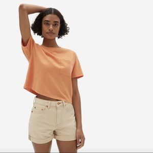 Everlane Cropped Boxy Pocket Tee